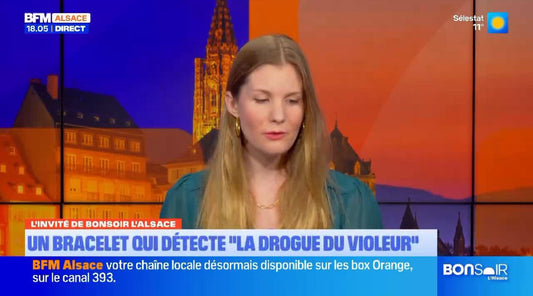Interview BFMTV Alsace – Chafik Lahliti présente le bracelet anti-GHB & les tests de dépistage AMA Prévention.